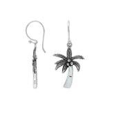 AE-6353-MOP Sterling Silver Earring With Mother Of Pearl Jewelry Bali Designs Inc